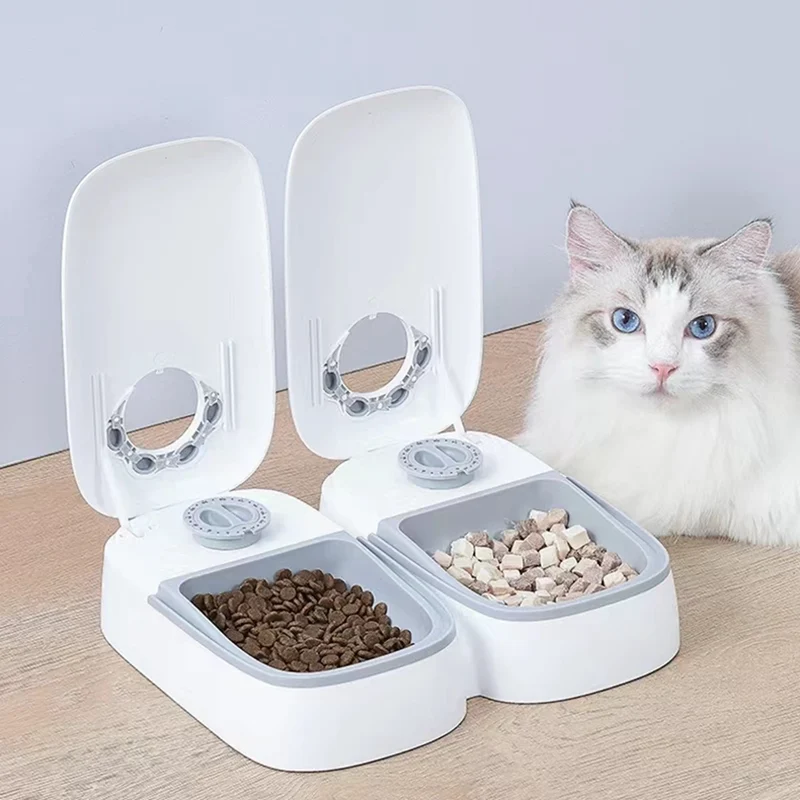 Automatic Pet Feeder Dog Food Dispenser Convenient Cat Food Bowl Food Storage Container Household Pet Accessories