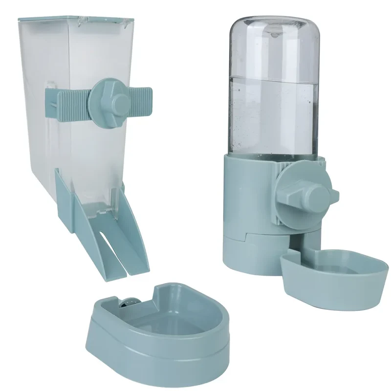 Automatic Pet Water Bottle For Puppy Cats Rabbit Food Container Dispenser Bowl Cats Dogs Drinking Fountain Cage Hanging Feeder