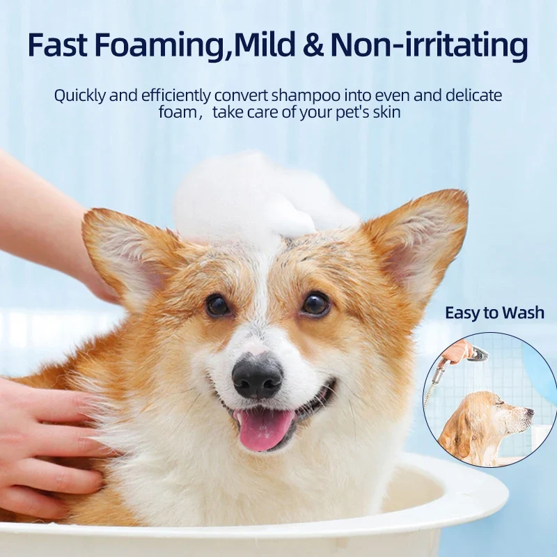 ROJECO Automatic Soap Dispenser For Cat Pet Smart Bathroom Liquid Soap And Shampoo Making Foam Dispender Dog Shower Accessories