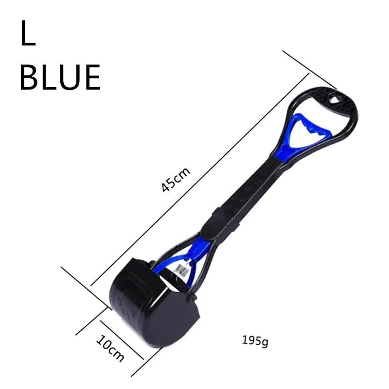 Pooper Scooper for Dog Jaw Clamp Heavy Duty Long Handle Poop Scooper for Large Medium Small Dog Pet Cat for Grass Gravel Pick Up