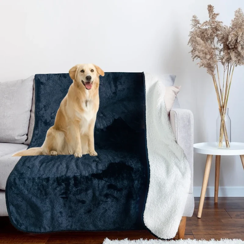 Bucephalus Waterproof Dog Blankets, Reversible Soft Pet Blankets Washable for Couch Protection, Pee Proof Blankets for Dog,Cat