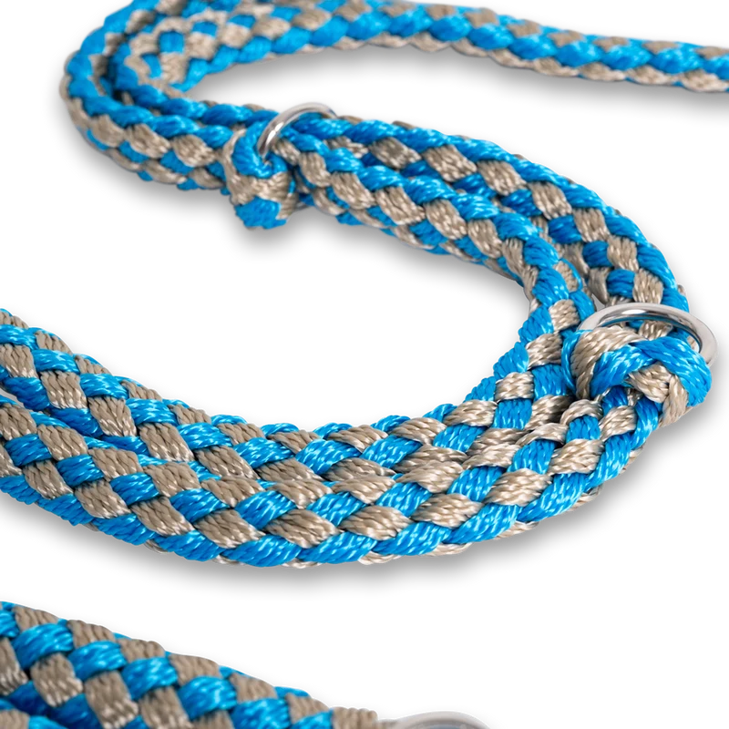 Führleine Tauwerk Türkis-Karamell