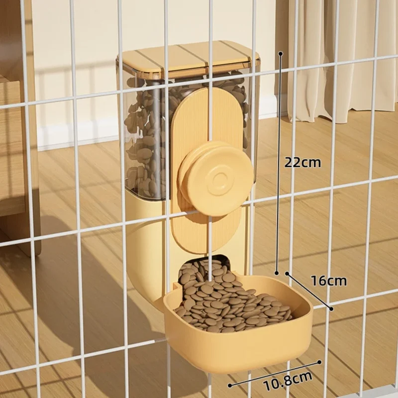 Pet Dogs Cage Hanging Feeder 29/27oz Automatic Water Fountain Food Container Dispenser for Puppy Cats Rabbit Pet Feeding Product