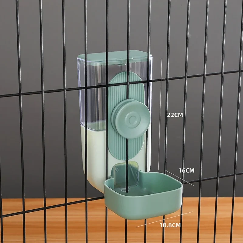 Pet Dogs Cage Hanging Feeder 29/27oz Automatic Water Fountain Food Container Dispenser for Puppy Cats Rabbit Pet Feeding Product
