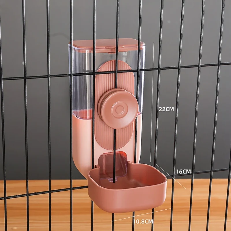 Pet Dogs Cage Hanging Feeder 29/27oz Automatic Water Fountain Food Container Dispenser for Puppy Cats Rabbit Pet Feeding Product