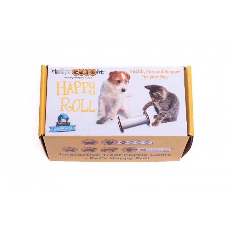 Happy Roll – Interaktiver Leckerli-Spender für Hunde – Intelligenzspielzeug