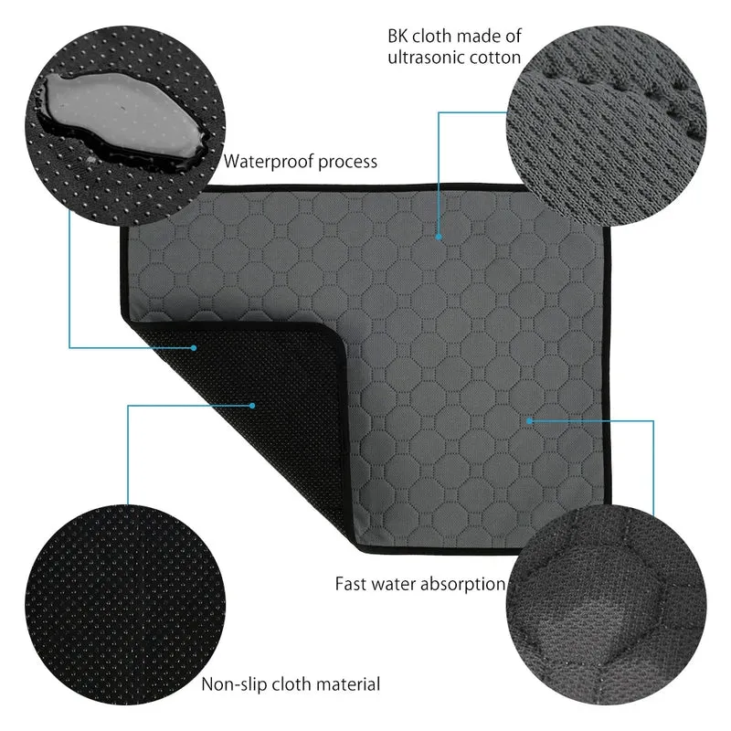 Dog Pee Pad Cooling Blanket Reusable Absorbent Tineer Diaper Washable Puppy Training Pad Pet Bed Urine Mat for Dog/Cat/Rabbit