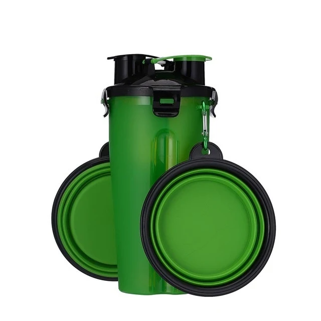 Portable 2 in 1 Pet Food Water Food Container