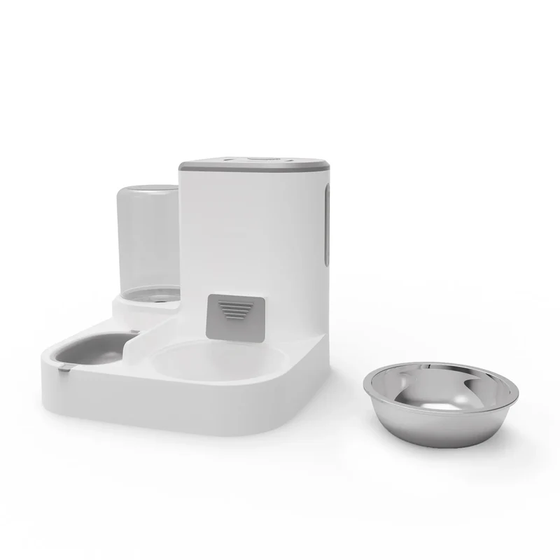 Automatic Dog Feeder Water Dispenser Drinker For Dogs Cats Stainless Steel Feeding Bowl Drinking Bottle Bowls Pet Supplies
