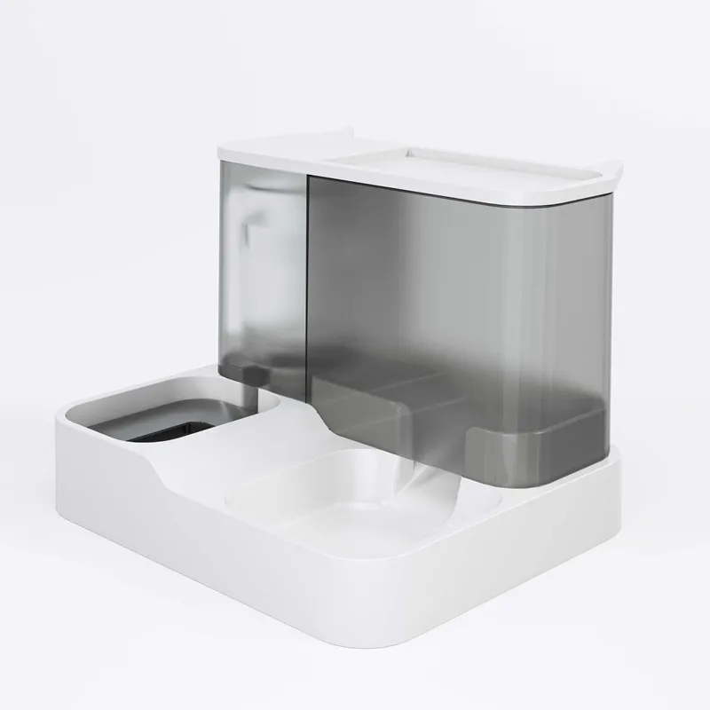OUZEY Automatic Feeder Cat Dog Food Bowl With Water Fountain Pet Items Large Capacity Raised Stand Dish Bowl For Cat Drinker