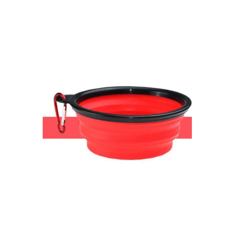 Pet Supplies Dog Cat Neutral Go out Portable Silicone Bowl Folding Bowl Dog Bowl Water Bowl Dog Food Bowl Cat Bowl