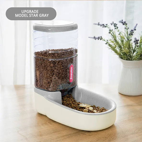 Automatic Dog Feeder Waterer Gravity Pet Food Dispensers Cat Water Dispenser Large Capacity Storage Container Food Water Bowl