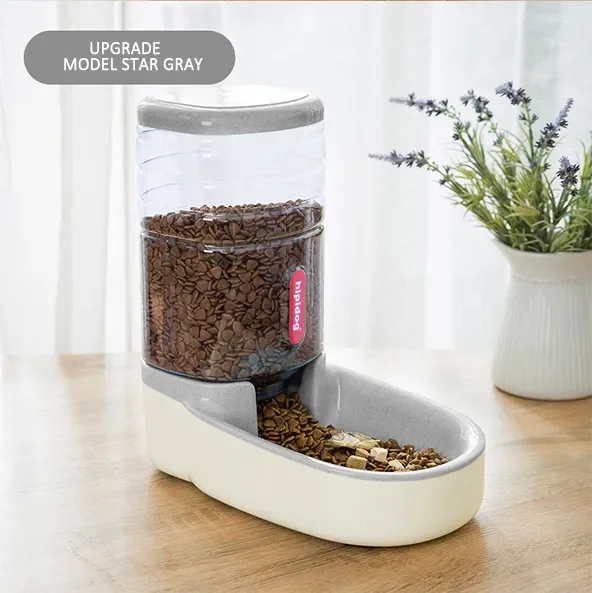 Automatic Dog Feeder Waterer Gravity Pet Food Dispensers Cat Water Dispenser Large Capacity Storage Container Food Water Bowl