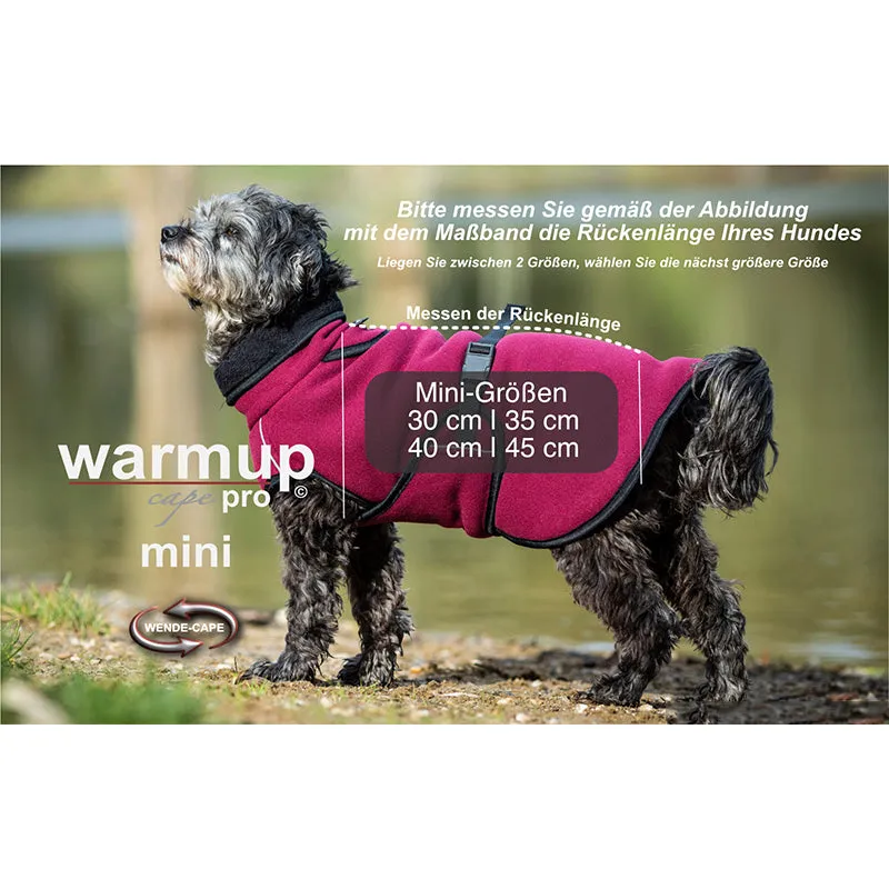 WARMUP cape Pro mini | funktioneller Hundemantel für kleine Hunde