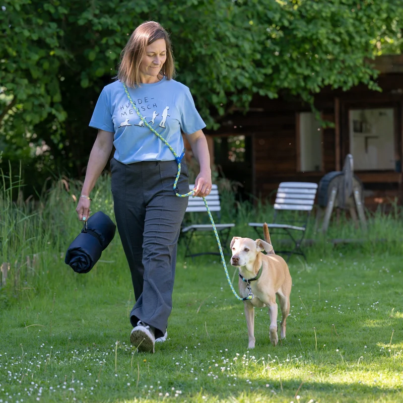 Hundedecke für unterwegs ROLL&GO Dunkelblau