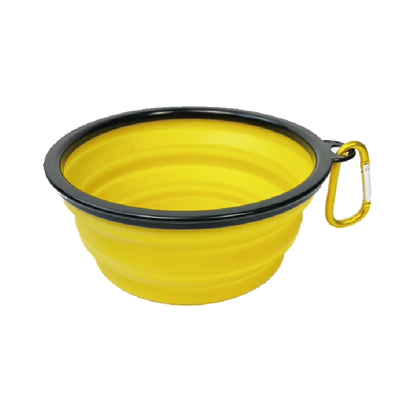 Dog Folding Bowl Outing Water Bowl Portable Accompanying Drinking Bowl Water Bowl Dog Cat Bowl Outdoor Drinking Bowl Water Bowl Pet Supplies Basin