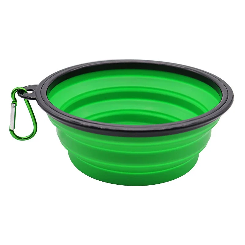 Dog Bowl Portable Folding Bowl for PET Plastic Dog Basin Slow Feeding Bowl Silicone Dog Bowl Dog Bowl Cat Basin Pet Supplies