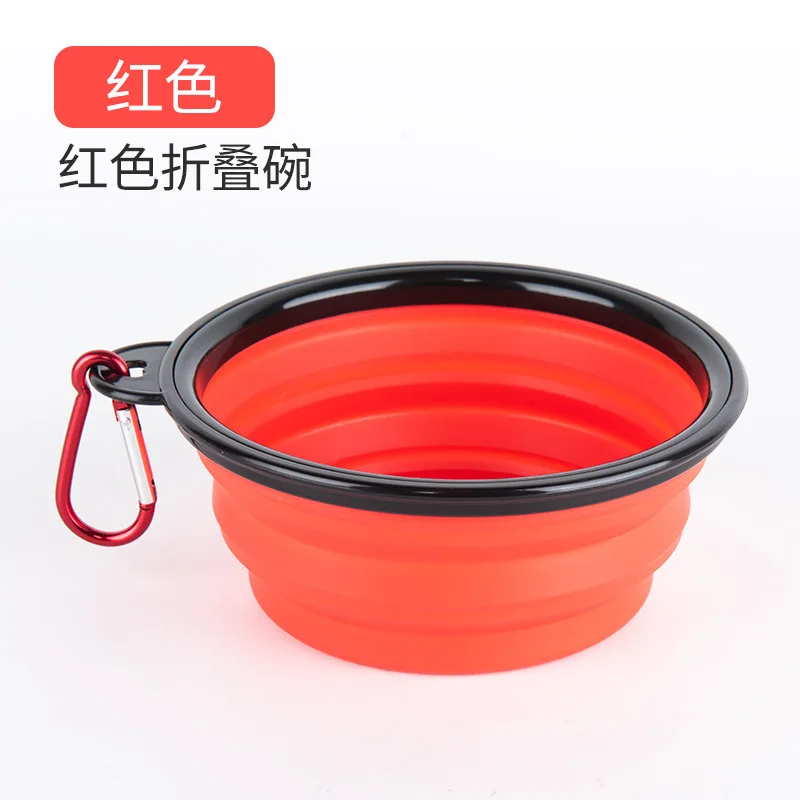 2 IN 1 Dog Travel Water Bottle Collapsible Pet Food Container Portable Dog Drinker for Cats Food Bowl Outdoor Double Used Bowls