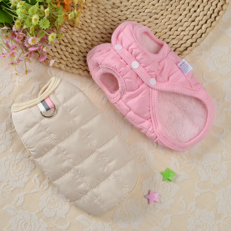 Winter Pet Cotton Jacket Warm Dog Clothes Puppy Coat For Small Medium Dogs Cats Outfit Chihuahua French Bulldog Maltese Clothing