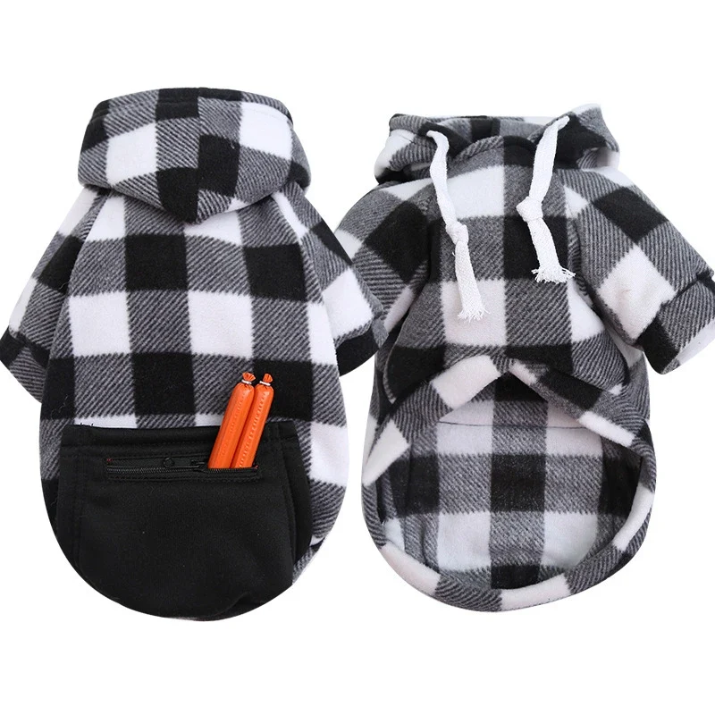 Large Dog Hoodies Clothes Winter Warm Dog Sweater Soft Pets Clothing Classic Cotton Bulldog Costume Coat XS-5XL Accessories