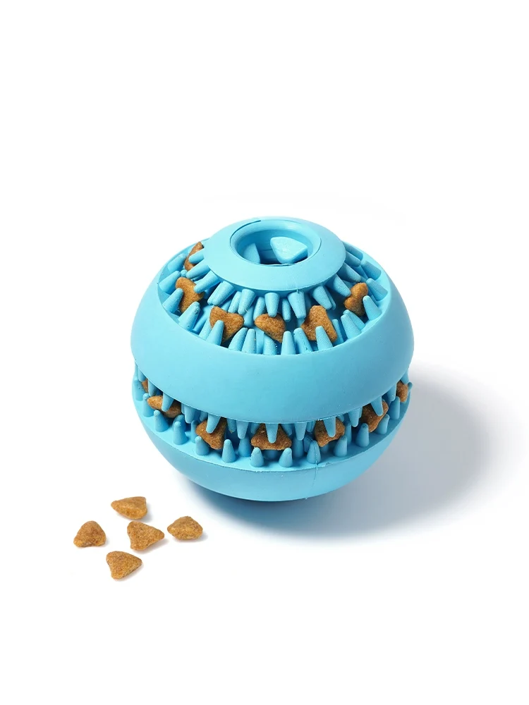 Plum Feet Dog Pet Toy Ball Bone Puppy Bite-Resistant Big Dog Molar Tooth Cleaning Food Self-Hi Relieving Stuffy Toy