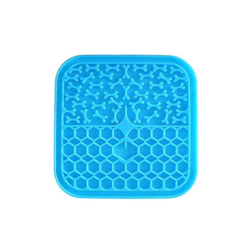 Silicone licking pad Pet Dog Lick Pad Bath Peanut Butter Slow Eating Licking Feeder Cats Lickmat Feeding Dog Lick Mat