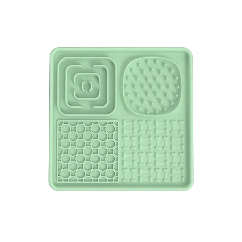 Pet Licking Mat Pet Eating Ware Dog Slow Food Mat Placemat Dog Feeder Supplies Suction Cup Dog Bathing Distraction