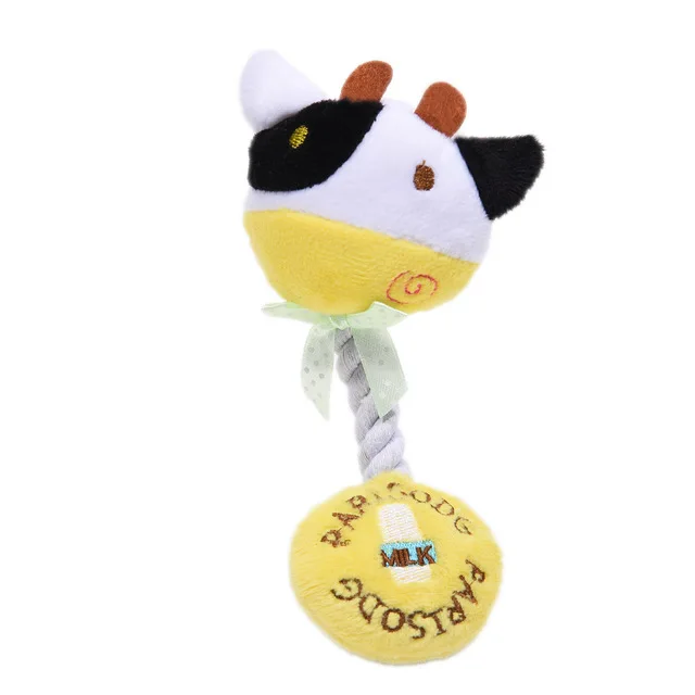 2023 Cute Squid Small Dog Toy Sound BB Plush Pet Puppy Rope Toys Pink Chew Squeak Toys For Cat dog toys for small dogs pet