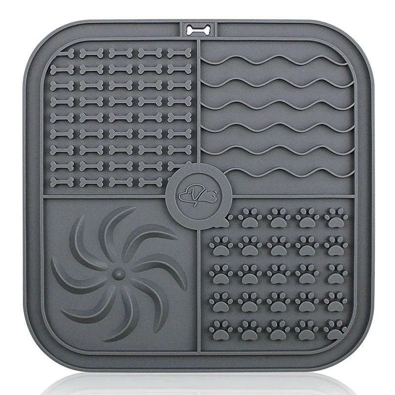 Dog Silicone Mat Pet Slow Food Plate Dogs Pad Cat Non-Slip Placemat Accessories Suitable for Small Medium Puppy Kitten