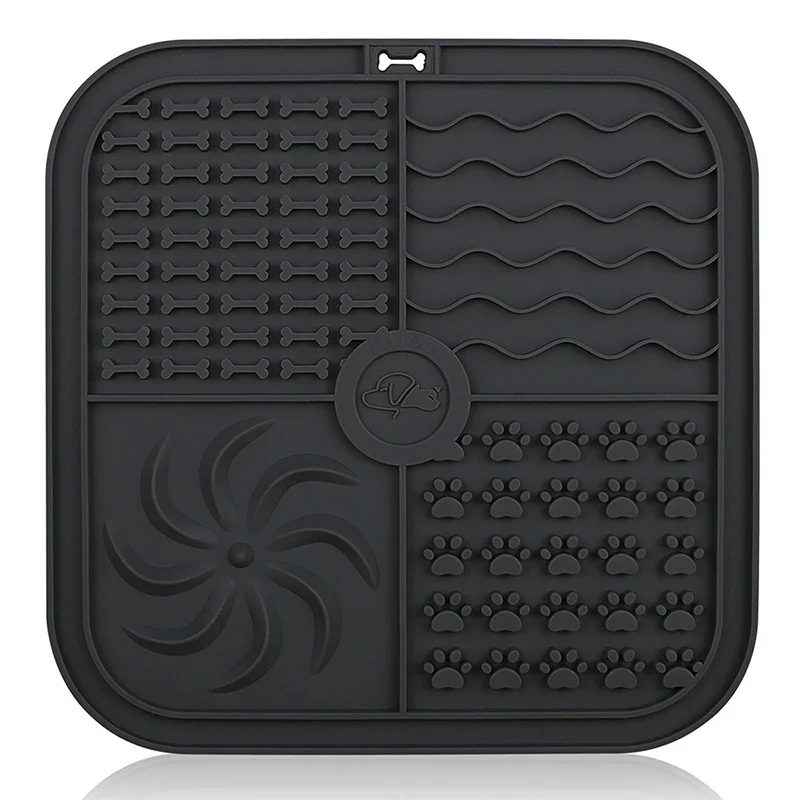 Dog Silicone Mat Pet Slow Food Plate Dogs Pad Cat Non-Slip Placemat Accessories Suitable for Small Medium Puppy Kitten