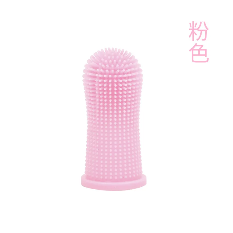 Dog Super Soft Pet Finger Toothbrush Teeth Cleaning Bad Breath Care Nontoxic Silicone Tooth Brush Tool Toothbrush Anti-Cavity