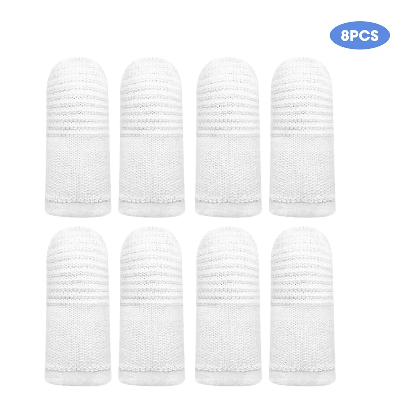 12pcs Pet Two-finger Brushing Finger Cots Puppy Teeth Oral Cleaning Tool Kitten Finger Toothbrush Pets Care Accessories Supplies