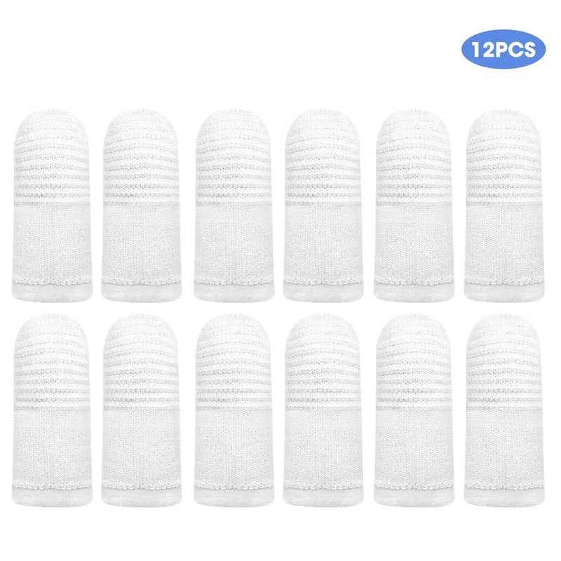 12pcs Pet Two-finger Brushing Finger Cots Puppy Teeth Oral Cleaning Tool Kitten Finger Toothbrush Pets Care Accessories Supplies