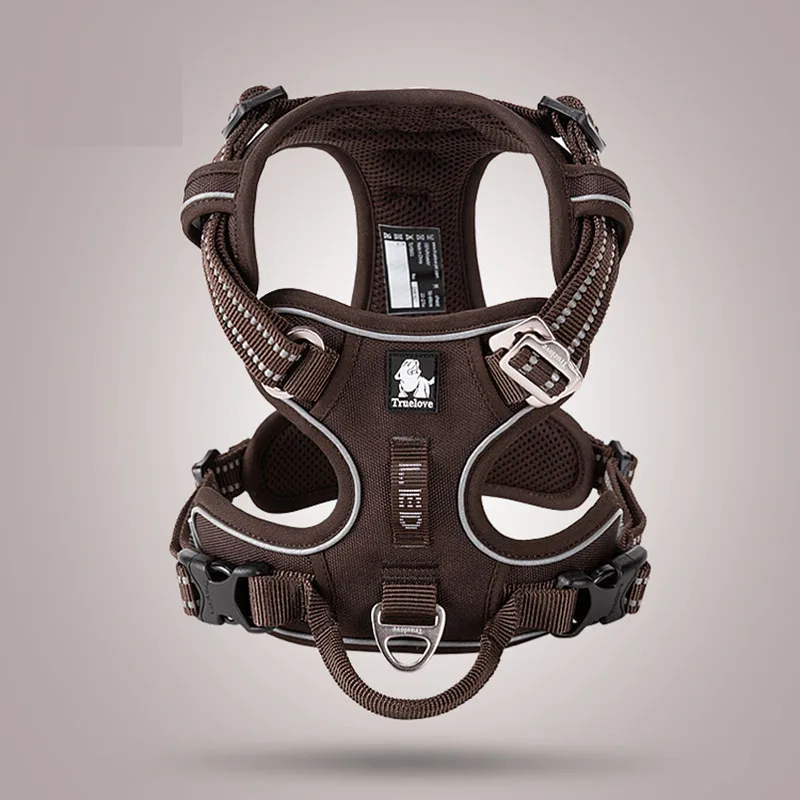 Truelove Front Nylon Dog Harness No Pull Vest Soft Adjustable Safety Harness For Dog Small Large Running Training French Bulldog