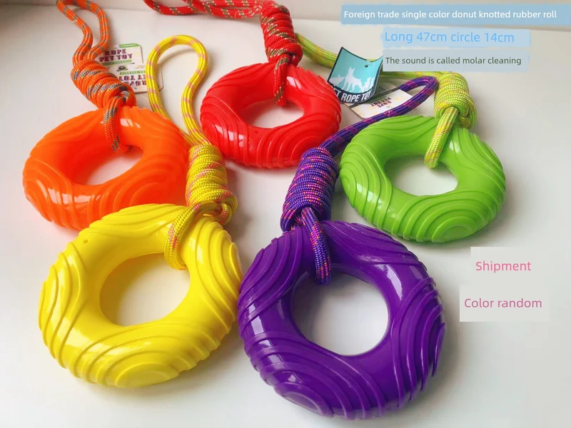 Export European and American Pet the Toy Dog Toy Multi-Color with Fragrant Soft Hard Plastic Rubber Molar Dog Bone Bite-Resistant Summer