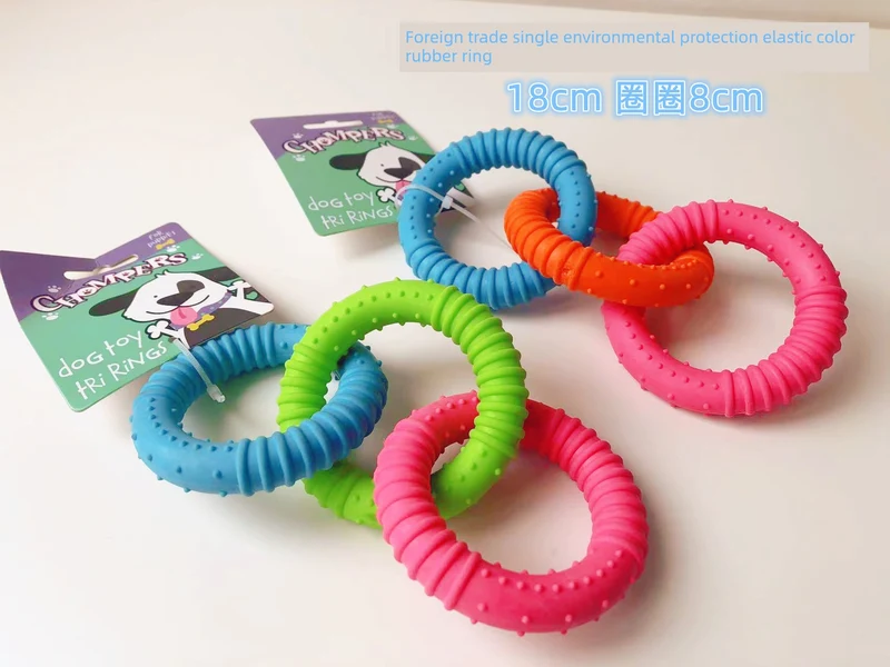 Export European and American Pet the Toy Dog Toy Multi-Color with Fragrant Soft Hard Plastic Rubber Molar Dog Bone Bite-Resistant Summer