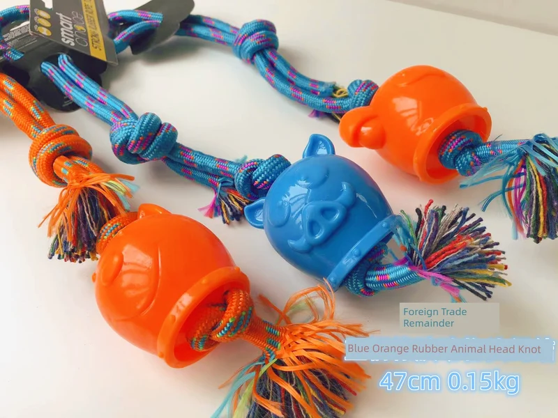 Export European and American Pet the Toy Dog Toy Multi-Color with Fragrant Soft Hard Plastic Rubber Molar Dog Bone Bite-Resistant Summer