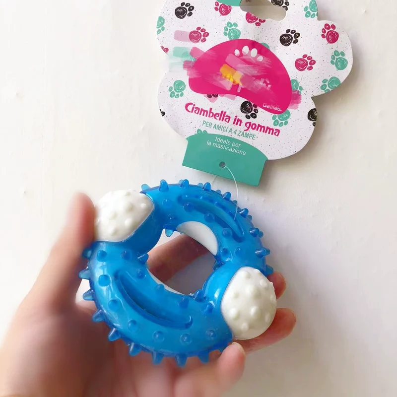 Export European and American Pet the Toy Dog Toy Multi-Color with Fragrant Soft Hard Plastic Rubber Molar Dog Bone Bite-Resistant Summer
