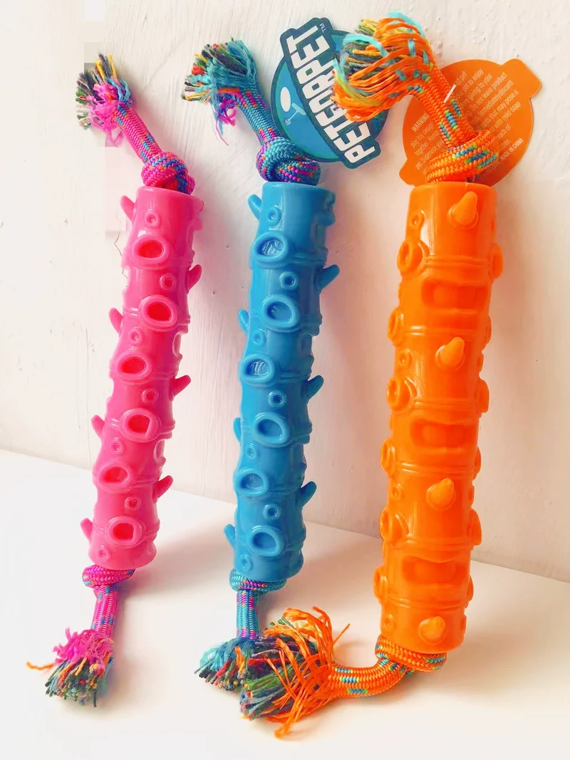 Export European and American Pet the Toy Dog Toy Multi-Color with Fragrant Soft Hard Plastic Rubber Molar Dog Bone Bite-Resistant Summer