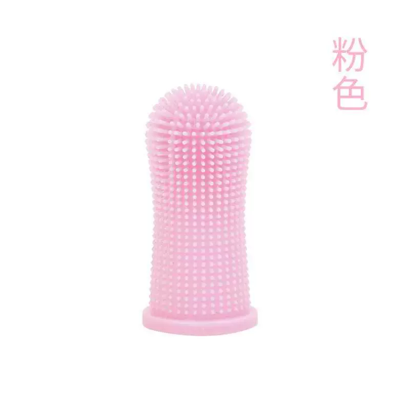 2023 New Pet Silicone Finger Toothbrush Sanitary Cat Dog Finger Stall Cleaning Toothbrush Anticavity