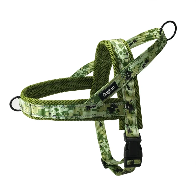 No Pull Dog Harnesses Mesh lining Adjustable Pet Walking Training Vest For Small Medium Large dogs Reflective Nylon leash