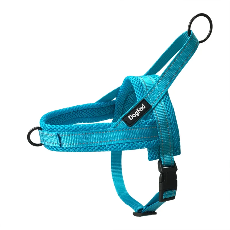 No Pull Dog Harnesses Mesh lining Adjustable Pet Walking Training Vest For Small Medium Large dogs Reflective Nylon leash