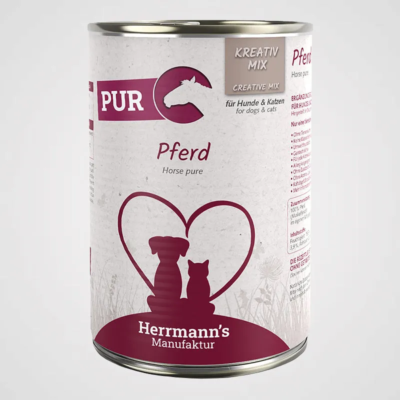 HERRMANN'S - Pferd Reinfleisch | Premium Nassfutter für Hunde