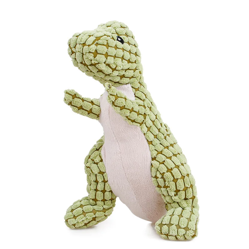 Animals Shape Squeaky Toys Plush Dog Toy Cute Bite Resistant Corduroy Dog Toys for Small Large Dogs Puppy Pet Dog Accessories