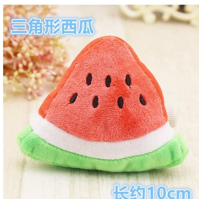 Stuffed Dog French Bulldog Bite-Resistant Ball Rope Sounding Toy Fruit Cartoon Animal Cat Cat Pet Supplies