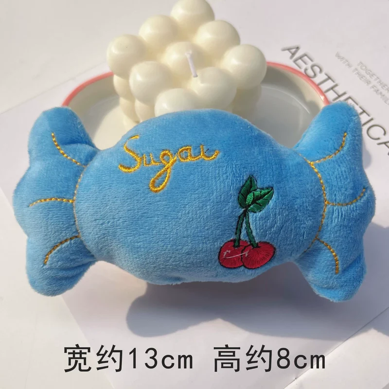 Stuffed Dog French Bulldog Bite-Resistant Ball Rope Sounding Toy Fruit Cartoon Animal Cat Cat Pet Supplies