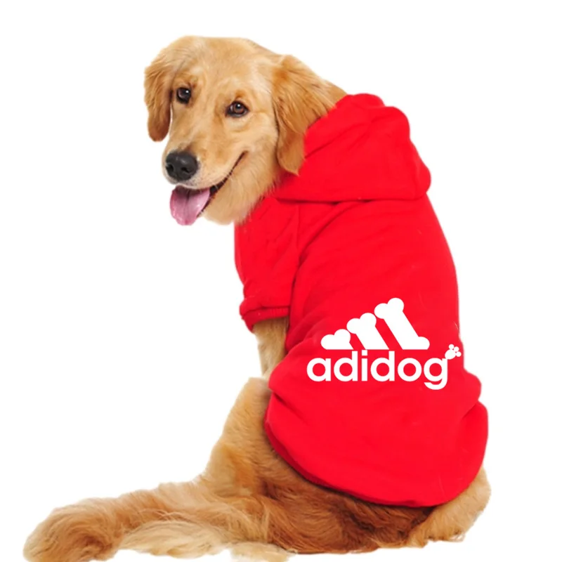 Pet Hoodies Adidog Clothes For Small Dogs Puppy Jacket Sweatshirt Coat Labrador Costume Autumn Winter Keep Warm Pets Clothing