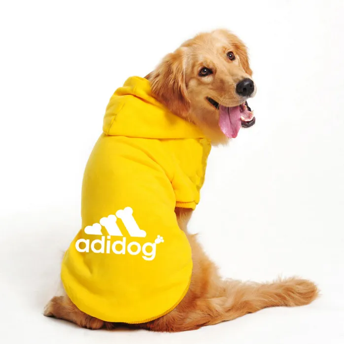 Pet Hoodies Adidog Clothes For Small Dogs Puppy Jacket Sweatshirt Coat Labrador Costume Autumn Winter Keep Warm Pets Clothing