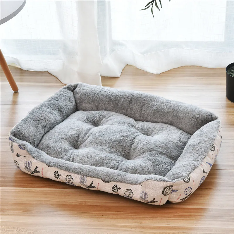 Small Large Dog Pet Cat Sofa BedCat Dog Bed Sofa Set Puppy Sleep Cushion Dog Cat Soft Plush Kennel Mat Pad