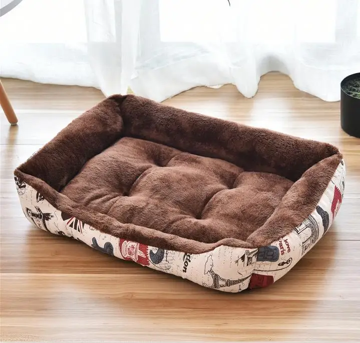 Small Large Dog Pet Cat Sofa BedCat Dog Bed Sofa Set Puppy Sleep Cushion Dog Cat Soft Plush Kennel Mat Pad